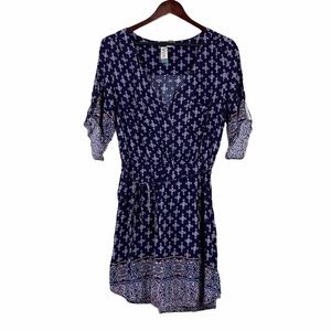 Mimi Chica ‘90s Vintage Roll Tab Sleeve Mini Dress